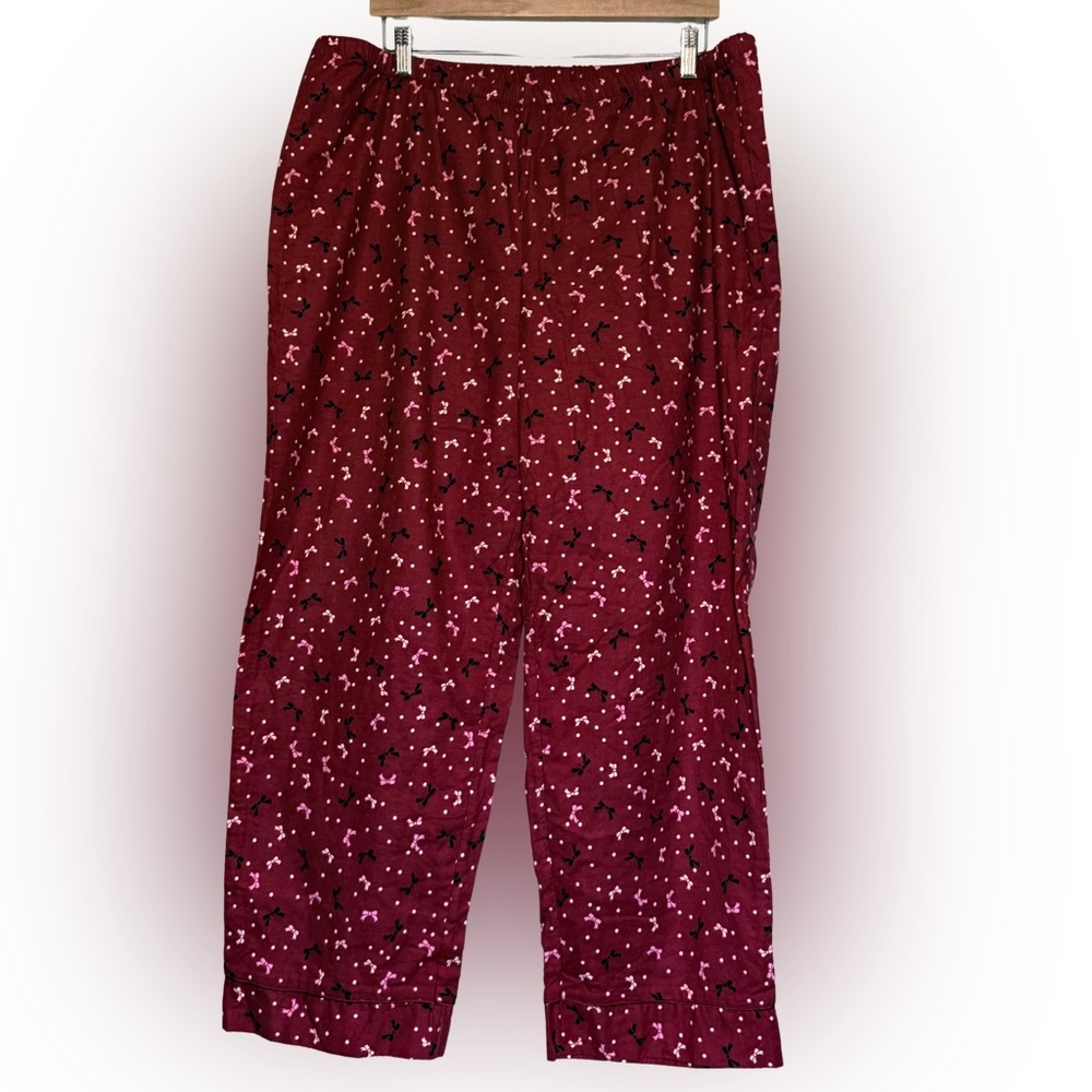 Red Patterned Pajama Pants (0379)